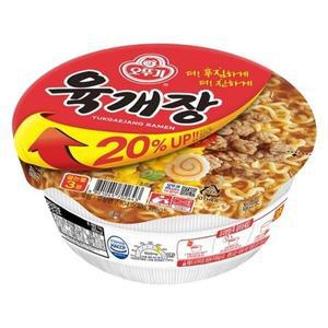 오뚜기 육개장 사발면 12개
