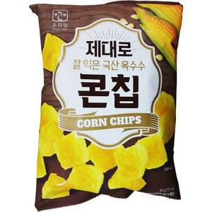 우리밀 잘 익은 국산 옥수수 제대로 콘칩 60g 25개 이강산닷컴