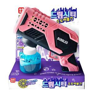[기타]황용토이 드림시티 자동 비누방울 버블건 핑크색상