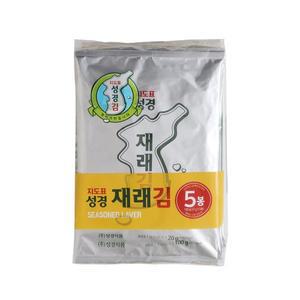 [지도표 성경김] 재래 전장김 (5봉) (20g*5)