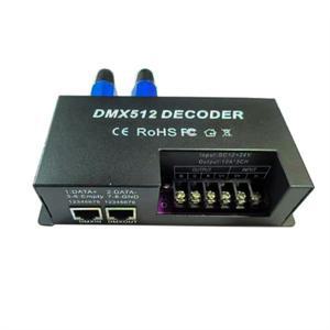 3채널 Dmx 디코더 RGB LED 스트립 컨트롤러  DMX 512 PWM 조광기 드라이버  30A 입력 DC12V-24V 조명 제어