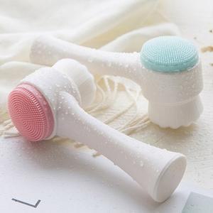 실리콘 양면 클렌징 브러쉬 페이스 얼굴 세안