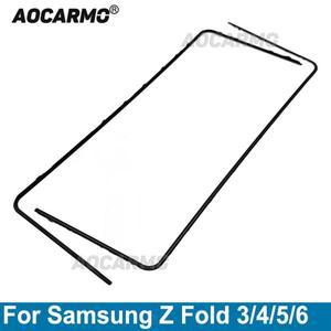 Aocarmo 삼성 갤럭시 Z 폴드 3 4 5 6 Fold5 전면 스크린 스탠드 중간 베젤 프레임 LCD 디스플레이 브래킷