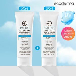 [신세계라이브쇼핑](1+1 초특가) 에코더마 수분 선크림 100ml x 2개