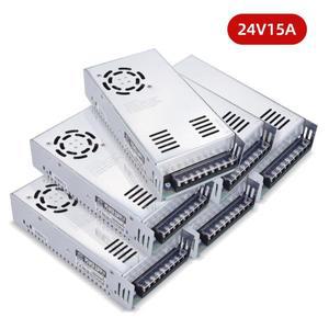 DC 24V 15A 360W 전원 공급 장치 스위치 변압기 AC115V-230V 어댑터 드라이버 변환기 LED 스트립 빛 3D 프