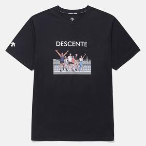 [데상트] [DESCENTE X 김정윤 작가] 그래픽 반팔 티셔츠 SQ223ETS64-BLK0