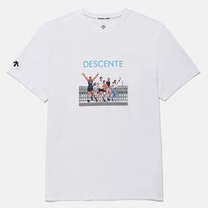 [데상트] [DESCENTE X 김정윤 작가] 그래픽 반팔 티셔츠 SQ223ETS64-WHT0