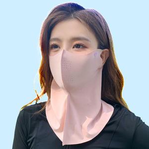 2+2 자외선 차단 마스크 여성 쿨 마스크 얼굴 햇빛가리개 등산 낚시 골프