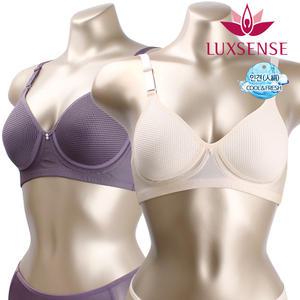 [럭센스] LB1073 인견 쿨매쉬 심플 노와이어 A컵브라 (스킨/브라운_75A~100A)