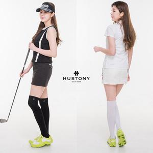 [기타]휴스토니 자외선 차단 냉감 별 오버 니삭스 골프양말