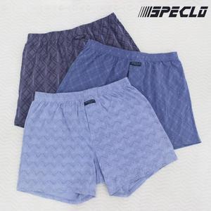 (제이지몰)스페클로 니트 스판 순면 남성 트렁크팬티 3매입 SM728