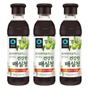 청정원 프리바이오틱스 매실청 650g, 3개