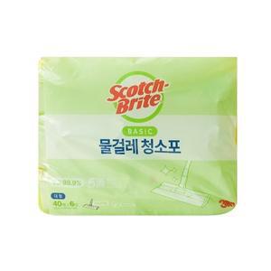 3M 베이직 물걸레 청소포 대형 40매x6개