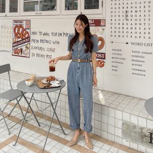 [다바걸]러밋데님점프수트
