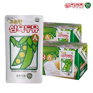 삼육두유 고소한 A 파우치 두유 190ml 50팩 (25팩x2)