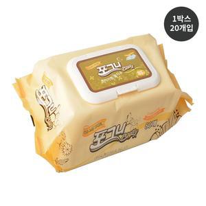 엠보싱 물티슈 캡형 80매 X 20개 1박스