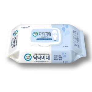 깨끗한나라 닥터비데 화장실용 물티슈 캡 46매 x 5팩