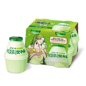 빙그레 메로나맛 우유 240ml 16개