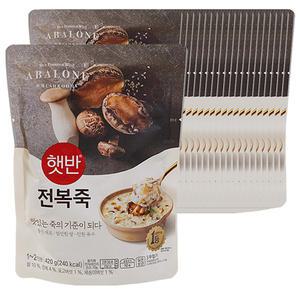 햇반 소프트밀 전복죽 420g x21개 / 비비고죽