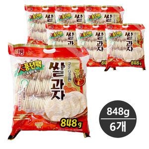 미룡 구운 달콤한 쌀과자 풍년팩 848g  6개 무/배/부모님간식/대용량과자