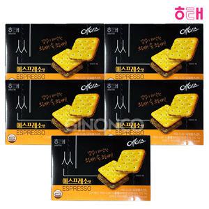 해태 에이스 씬 에스프레소 145g 5개 탕비실 간식 크래커 디저트 신상