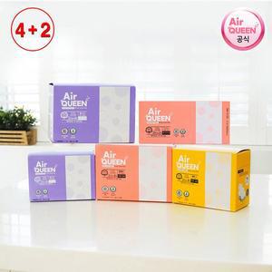 [신세계몰][에어퀸 공식] 4+2 브레스 유기농순면 생리대 중형 120P(80P+40P)