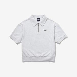 [FILA] 기능성 면혼방 반집업 반팔 카라티 (FS2TSG2151F_WTM)