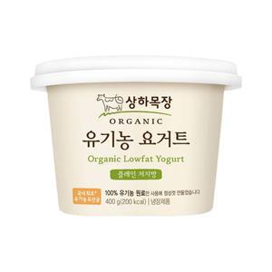 상하목장 유기농 요거트 플레인 저지방 400g 3개입/유기농유산균/냉장무배