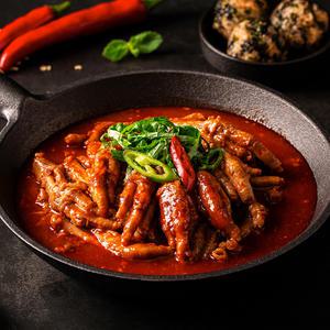 국물이 끝내주는 오동통한 가라와라 국물닭발 뼈 1kg 불닭발 캠핑음식 요리