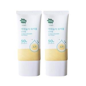 그린핑거 야외놀이 워셔블 선크림 SPF50+ 80ml 2개