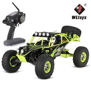 WLtoys 10428 RC 자동차 2 배 속도 원격 라디오 제어 전기 와일드 트랙 전사 45cm 4G 1 10 체중계