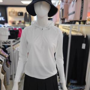 여성 골프 후드배색 포인트 티셔츠 L21D1TR254