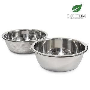 [하프클럽/케이쇼핑]하임 대용량 스텐 대야(50cm)   채반(48cm) 세트