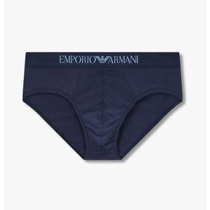 [EMPORIO ARMANI](강남점)남성 로고 밴딩 솔리드 코튼 브리프 (0814311008)