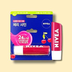 니베아 립케어 립밤 체리샤인 3개 미네랄오일 입술케어