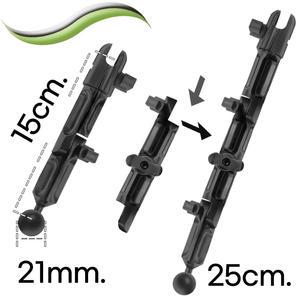 차량 네비게이션 핸드폰 스마트폰 거치대 연결대 볼지름 21mm 15cm 확장형 길이연장 관절 추가 10cm 단위 무한연결 가능 거치대 관절