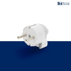 광명전기 국산 접지 노출 플러그 ㄱ자형 16A 220V