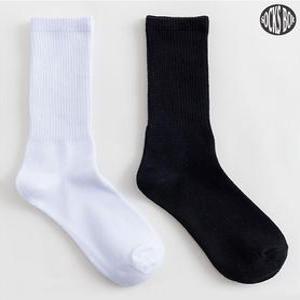 [삭스박스]20cm 롱 삭스 레깅스양말 쫀쫀 짱짱 골지장목 크루삭스 5켤레