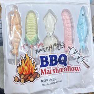 BBQ 해물 마시멜로우 150g 오징어 모양