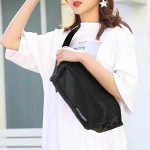 [라일리] Rly 전면 빅 메쉬 런닝 운동 캐주얼 웨이스트백 힙색 가방