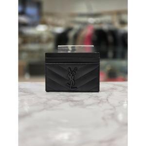 [파주점][생로랑][SAINT LAURENT]  생로랑 그랑 드 뿌드르 엠보스드 카드지갑 423291-BOW08-1000