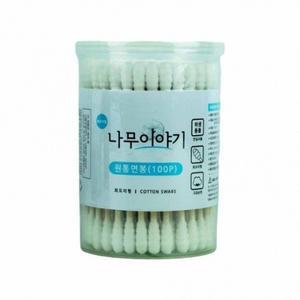 나무이야기 회오리형 원통면봉 100P 10개입
