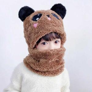 겨울 어린이 방한 털모자 귀여운 넥워머 여행 패션
