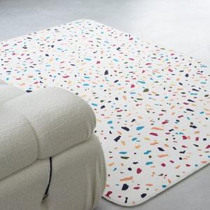 테라조 텍스쳐 포인트 단모 러그 100x150cm