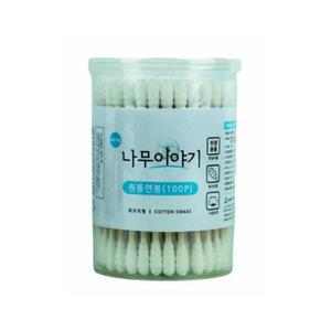 [BZJL77KN_4C]나무이야기 원통면봉 100P 10개입