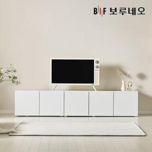 [착불]  뮤센 거실장 2000 B세트 깊은 티비 TV 다이 선반 낮은 티비장
