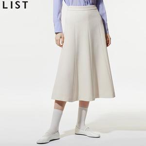 [리스트][리스트(LIST)] 우아한 플레어 미디 스커트 (택가격 178000원)