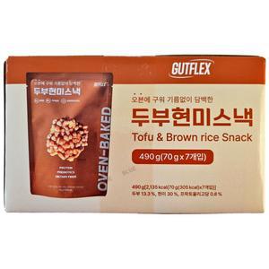 것플렉스 두부 현미 스낵 490g (70g x 7개)