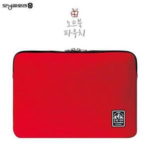 [셀러허브 패션][JHQRN784_4B]모닝글로리 노트북 파우치 (15in) (레드)