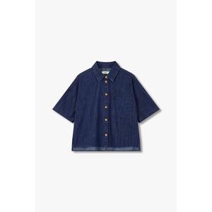 갤러리아 톰보이[25여름,기획]데님 반팔 오버핏 셔츠(9175221987)